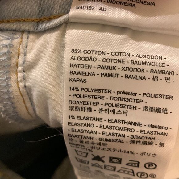 Ladies Levi’s size 29 ribcage super high-rise straight relaxed fit ankle pants - Picture 11 of 12